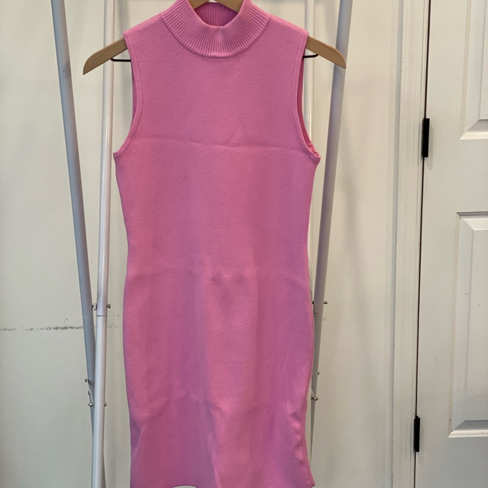 Bar III Sleeveless Pink Mini Dress